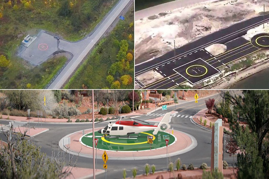 直升機(jī)坪要建在高速公路上了！